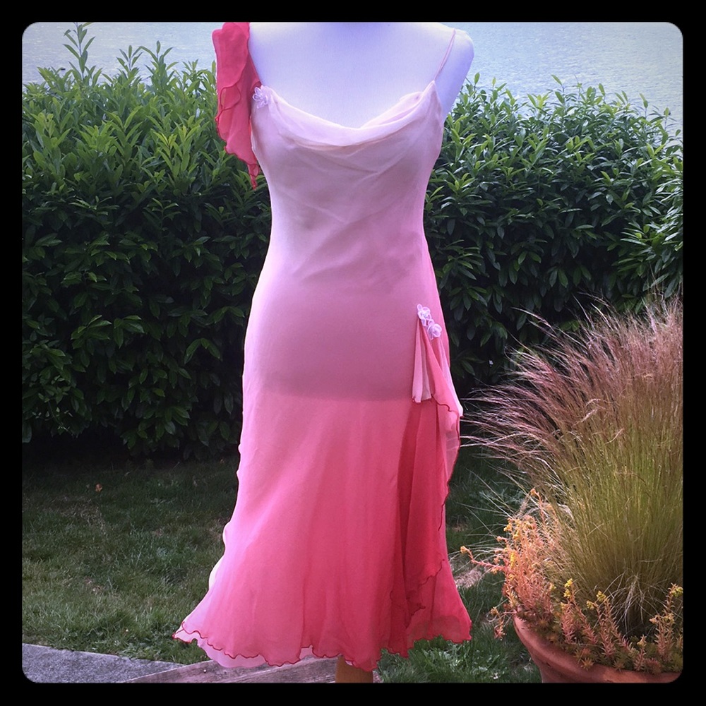 Pink Ombre Summer Dress